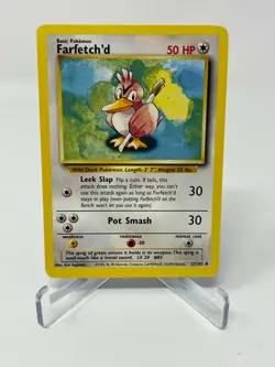 Pokemon Base Set Farfetch'd 27/102 Non-Holo Pack Fresh - Image 2