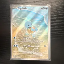 Pokemon Squirtle Illustration Rare Full Art Holo Scarlet & Violet 151 170/165 - Image 1