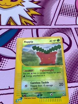Pokemon TCG - Hoppip 83/147 - Aquapolis - WOTC - Vintage - Reverse Holo - MP/LP - Image 4