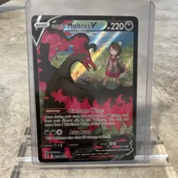 Pokemon Galarian Moltres V Full Art Ultra Rare Holo TG20 Astral Radiance 220 HP - Image 1