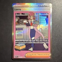 Pokemon TCG Lacey 175/131 Sv: Prismatic Evolutions Trainer Full Art Holo Rare - Image 1
