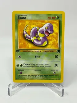 Pokemon Team Rocket 1st Edition Ekans 56/82 Non-Holo Pack Fresh - Image 1