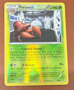 Pokemon TCG Parasect 7/83 reverse Holo Generations nm/m pack to sleeve - Image 1