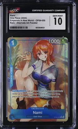 ONE PIECE Nami OP09-050 Emperors in the New World Alternate Art - CGC 10 - Image 1