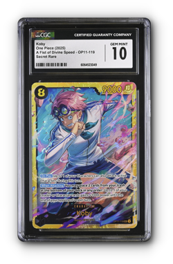 ONE PIECE Koby (119) OP11-119 A Fist of Divine Speed Foil CGC 10 - Image 1