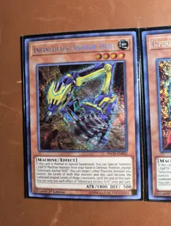 2X Infinitrack Anchor Drill INCH-EN002 1st Secret Rare NM Yugioh Card - Image 2