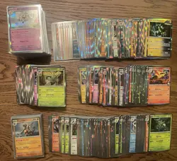 Rare Holo Lot 700 (Approx.) Card Lot Pokemon TCG S&V And ME Era Rare Foil Only - Image 1