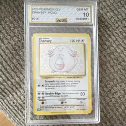 Pokemon Trading Card Game Classic Chansey Holo AGS Gem-MT 10 015/034 2023 - Image 1
