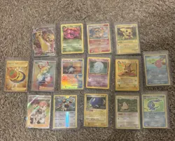 Pokemon Vintage Lot of 15 Cards (Most Older with Slight-Mod Damages) - Image 1