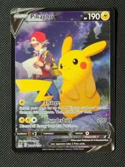 Pokemon Cards Pikachu V TG16/TG30 Lost Origin Trainer Gallery Holo Rare V - Image 1
