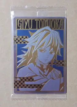 Demon Slayer Kimetsu no Yaiba Wafer Card File 005 SEC Giyu Tomioka - Image 1