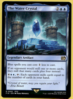 THE WATER CRYSTAL FINAL FANTASY FIN RARE LEGENDARY ARTIFACT MTG 85 - Image 1