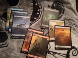 Avatar Mtg Full Art Regular Basic Land Lot Of 8 - Image 1