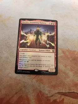 Electro, Assaulting Battery Foil Marvel's Spider-Man MTG NM - Image 1