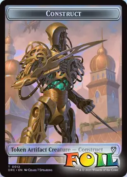 Construct / Nalaar Aetherjet 2-Sided Token 12/16 MTG DRC NP Foil - Image 1