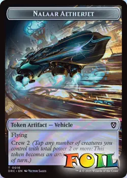 Construct / Nalaar Aetherjet 2-Sided Token 12/16 MTG DRC NP Foil - Image 2