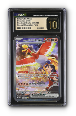 POKEMON Ethan's Ho-Oh ex 230/182 Sv10: Destined Rivals Holo - CGC 10 PRISTINE - Image 1
