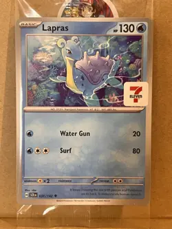 Pokemon TCG Sealed Lapras 031/142- 7/11 Promo- Stellar Crown- English - Image 3