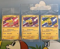 Pokemon TCG Pikachu Berkemeja Batik Indonesia Journey Stamped Promos- Sealed-MNT - Image 1