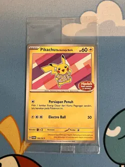 Pokemon TCG Pikachu Berkemeja Batik Indonesia Journey Stamped Promos- Sealed-MNT - Image 3