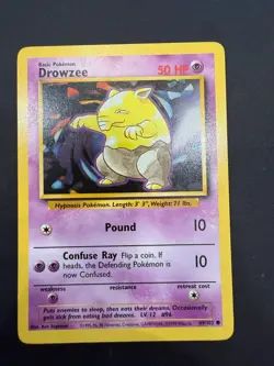 Pokemon TCG Drowzee Base 49/102 Regular LP! - Image 1