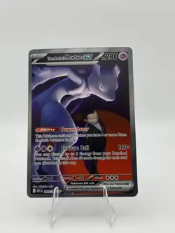 Team Rocket’s Mewtwo ex 281/217 SIR Secret Ascended Heroes Pokemon IN HAND MINT - Image 1