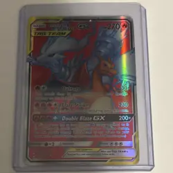 Pokemon Reshiram & Charizard GX TAG TEAM Ultra Rare Holo 194/214 SM-Unbroken Bo… - Image 1