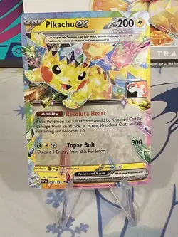 Play! Pokemon Prize Pack Series 7 Surging Sparks 057/191 Pikachu ex NM - Image 1