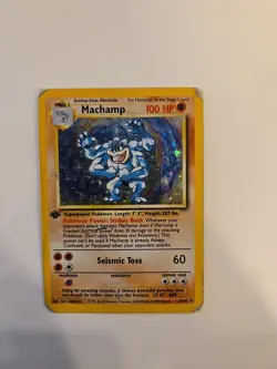 Machamp Holo 1st Edition Base Set #8 1999 Pokemon - Image 1