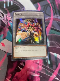 YUGIOH - YAMI YUGI & MAGICIANS' COMBINATION - TKN5 - SUPER RARE - TOKEN - Image 1