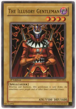 1x The Illusionary Gentleman MINT 1st Edition LOD-053 Legacy of Darkness Yugioh - Image 1
