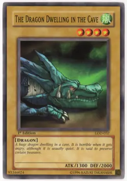 1x The Dragon Dwelling in the Cave MINT 1st Edition LOD-037 Yugioh - Image 1