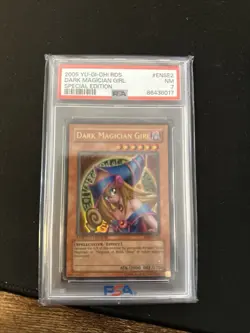 2005 Yu-Gi-Oh Dark Magician Girl RDS-ENSE2 Ultra Rare PSA 7 NEAR MINT - Image 1