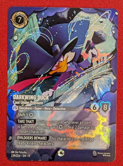 Enchanted Foil DARKWING DUCK COOL UNDER PRESSURE 1x Disney Lorcana Winterspell - Image 1