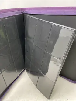 Z-Folio LX Binder Trading Card Game TCG BCW 12 Pocket 20 Double Pages PURPLE - Image 3