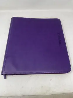 Z-Folio LX Binder Trading Card Game TCG BCW 12 Pocket 20 Double Pages PURPLE - Image 4