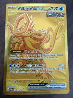 Pokemon TCG Walking Wake EX Hyper Rare Holo Prismatic Card 178/131 Evolutions - Image 5