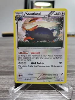 Stoutland (Holo) Boundaries Crossed 122/149 Rare Pokemon Card NM - Image 1