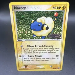 Pokemon TCG English Card Team Rocket Returns Mareep 67/109 Reverse Holo Stamped - Image 1