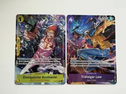 One Piece CCG Illustration Box Vol. 6 Promo Card Set - Near Mint Law/Rosinante - Image 1