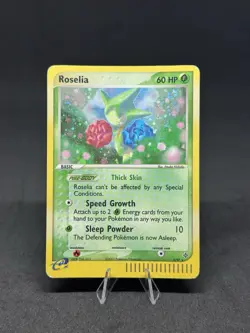 Pokemon TCG Roselia EX Dragon Holo Rare Card 9/97 - Image 1