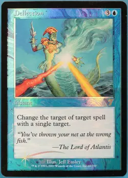 Deflection FOIL 7th Edition HEAVILY PLD Blue Rare MTG CARD (ID# 276023) ABUGames - Image 1