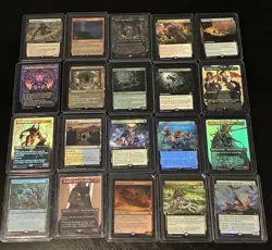 Magic The Gathering LOT 20 Cards ALL RARITY R and ALL IN TOP LOADERS MTG - Image 1