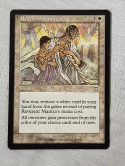 NM Reverent Mantra Mercadian Masques Mtg Magic the Gathering - Image 1