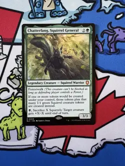 Chatterfang, Squirrel General x1 Mtg Bloomburrow Commander - Image 1