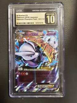 Pokemon M Mewtwo EX CP4 Premium Champion Pack 051/131 CGC Pristine 10 Japanese - Image 1