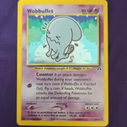 Pokemon Wobbuffet Neo Discovery Holo Rare 16/75 90 HP English Card - Image 1