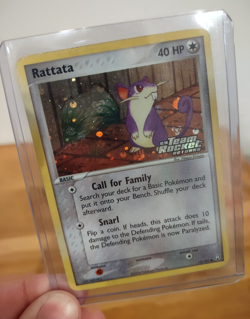 RATTATA 72/109 REVERSE HOLO STAMPED EX TEAM ROCKET RETURNS POKEMON CARD - Image 1