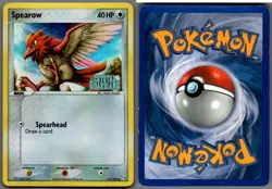 2006 Pokemon, Crystal Guardians, #61/100 Spearow, Reverse Holo Common - Image 1