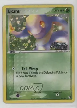 Ekans Reverse Foil Pokemon EX Team Rocket Returns #55 2004 - Image 1